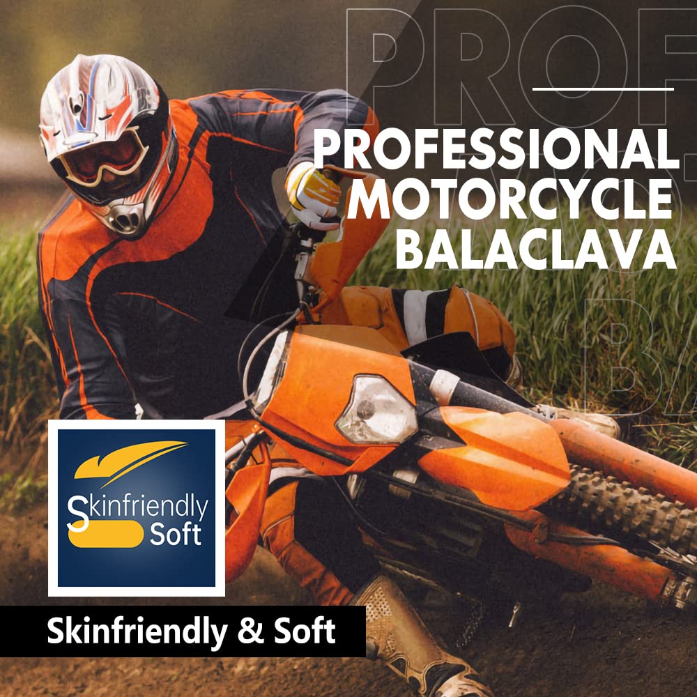 Joeyoung Motorcycle Balaclava For Men Quick Sweat Wicking Helmet Liner For Professional Motorcycling Beanie Cap Black